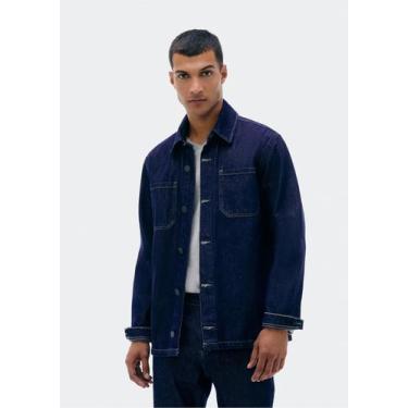 Imagem de Camisa Jeans Masculina Manga Longa Hering, M