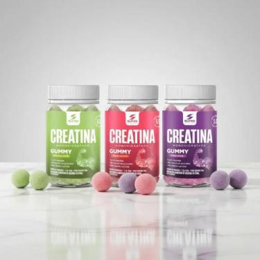 Imagem de Kit 03 Super Gummy Creatina Monohidratada 60 Gummies 210g - Creatina -