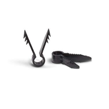 Imagem de Clipes de cabo Stucco e Drywall para cabos coaxiais e similares de âncoras de maçonaria – RG59, RG6, Ethernet e similares – Clipes de cabo, pacote com 10 – Preto