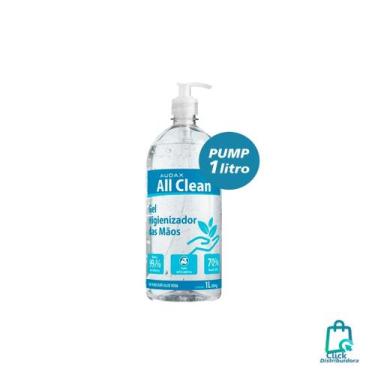 Imagem de Kit com até 6 unidades de alcool gel 500ML antisséptico all clean auda