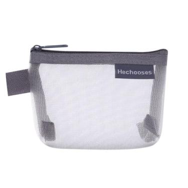 Imagem de Mini bolsa de cosméticos, armazenamento de itens pequenos, Bluetooth, fone de ouvido, porta-moedas, chave, batom, nylon, Cinza, Tendência