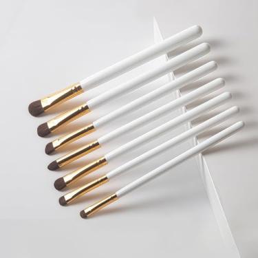 Imagem de Conjunto de pincéis de maquiagem, 7 peças, pó sintético premium, base, contorno, corretivo, sombra, delineador, kit de pincéis de maquiagem