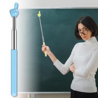 Imagem de Bastão retrátil – Azul | Ponteiro manual dobrável para trabalho, leitura e uso diário | Bastão de aço inoxidável telescópico | Elegante e funcional