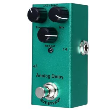 Imagem de RiToEasysports Pedal de Efeito de Guitarra Elétrica, Ajuste Preciso, Leve e Portátil, para Guitarristas, Liga de Alumínio (Atraso Analógico(10))