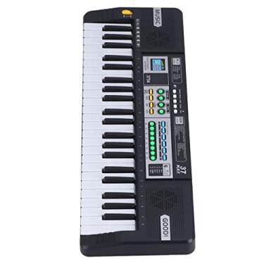 Imagem de Yctze Mini Teclado Portátil de Piano Eletrônico Infantil de 37 Teclas - Ideal para Aprendizado de Música para Iniciantes, Multifuncional Com Músicas de Demonstração, Tons e Ritmos