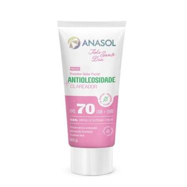 Imagem de Protetor Solar Facial Antioleosidade Clareador Fps 70 Anasol