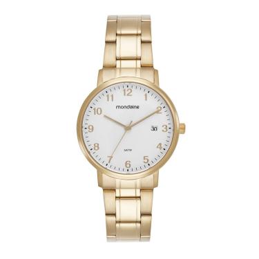 Imagem de Relogio Mondaine Feminino Ref: 99832lpmvda1 Social Aço Dourado