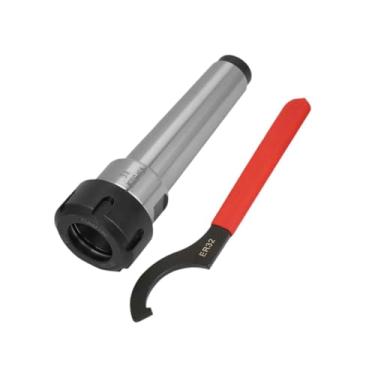 Imagem de oshhni Suporte de mandril de pinça MT4 com chave, haste de extensão de fresamento reto para fresadora de broca, máquina de corte cônico de eixo