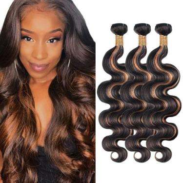 Imagem de Pacotes de cabelo Fridnae Highlight PB130 Body Wave 3 pacotes 40-86cm