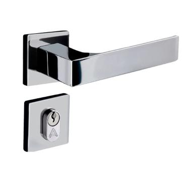 Imagem de Fechadura Entrada Reta Roseta S40 Cromado Quadratta Aliança