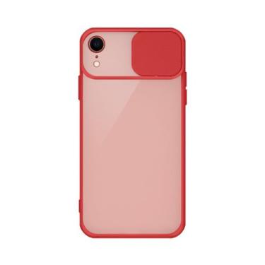 Imagem de Capa Capinha Fecha Câmera Slide para iPhone XR - GCM, Vermelho