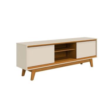 Imagem de Rack Bancada Atlas Para Tv De 70 Polegadas - Madetec Cinamomo Off White