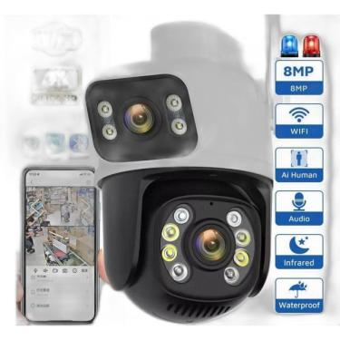 Imagem de Câmera Wi-Fi Ptz Lente E Tela Dupla 360 5G Prova D` Agua 6Mp