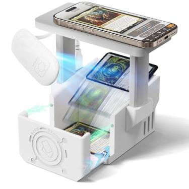 Imagem de Card Scanner Pro for Trading Cards – MTG & TCG Card Scanner Stand with LED Light and Magnetic Base, Quickly Scan and Price Check Unsleeved Collectible Cards, Compatible with ManaBox and Magic TCG Apps