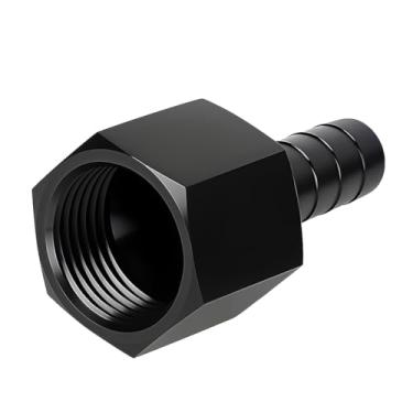 Imagem de Sandfren 8AN fêmea para 3/8 adaptador de mangueira de carro, conector de linha de combustível push on de veículo anodizado hexagonal de alumínio, encaixe de tubo de óleo de conexão rápida giratório