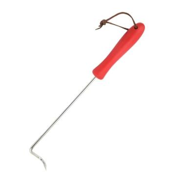 Imagem de AFXGUSD Gancho para Virar Carne, Acessório para Grelha, Fácil de Limpar, Portátil, Utensílio de Cozinha para Virar Alimentos, Ideal para Frango, Linguiça, Leg, S vermelho