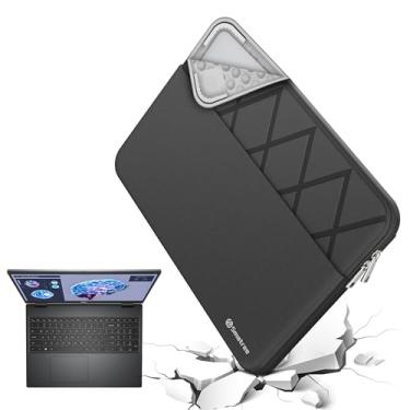 Imagem de Smatree Capa para laptop para estação de trabalho Dell Precision 5570 de 15,6 polegadas, capa protetora para laptop com bolso para acessórios, zíper YKK, design patenteado à prova de choque (E631)