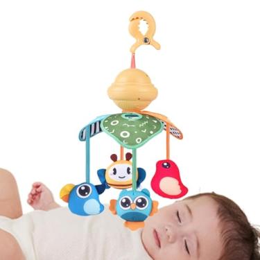 Imagem de Shakven Móbile de berço para meninas,Móvel de berço,Sino de berço pendurado - Móbiles decorativos para berçário, móbile giratório para berço, móbile pendurado para berço com caixa de música