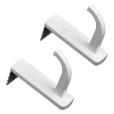 Imagem de 2 peças de suporte de fone de ouvido para monitor, gancho, suporte adesivo para jogos, suporte adesivo para computador, fone de ouvido, monitor de tela, acessórios de mesa para jogos