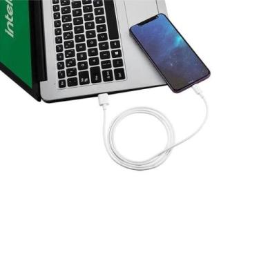 Imagem de Cabo Micro USB EUAB 12PB Intelbras 1,2m, Branco