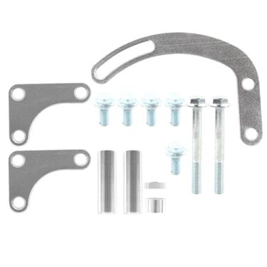 Imagem de 1Set Adjustable Power Steering Pump Bracket Rack Billet Engine Mounting Kit for Easy Installation Durable and Efficient Performance