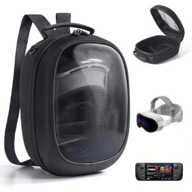 Imagem de JSAUX Estojo De Transporte Compatível Com Vision Pro/Meta Quest 3S/3/Oculus 2/Switch/Steam Deck (Inclui Acessórios), Headsets Realidade Virtual Para Viagem E Consoles Portáteis