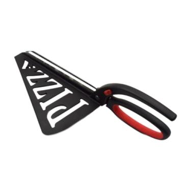 Imagem de Generic Tesoura para pizza com cabo ergonômico, profissional, fácil de usar, premium, utensílio de cozinha multifuncional para cortar pizza em aço inoxidável.