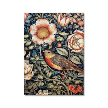 Imagem de William Morris Flower Birds Pavão Poster Kew Gardens impressão em tela pintura floral arte de parede impressões botânicas sala de estar decoração de casa (SKU2,50.8x76.2 cm = (50x75cm), sem moldura)