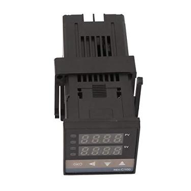 Imagem de Fafeicy Controlador de Temperatura Com Tecnologia PID, Controle de Temperatura de Forma Inteligente Com Sonda e SSR 25A, para Energia Elétrica, Indústria Química, Incubadora
