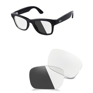 Imagem de AOZAN Lentes de substituição ANSI Z87.1 compatíveis com óculos Ray-Ban Meta Wayfarer (Gen 2) RW4012 50 mm AI Glasses - HI-DEF fotocromático