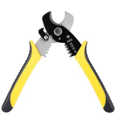 Imagem de Alicate Profissional 7’’ Multifuncional – Corte Afiado, Desencapador, Mola de Retorno, Trava de Segurança e Cabo Antiderrapante para Eletricistas e Manutenção Alicate Desencapador/Cortador, Para Fios.