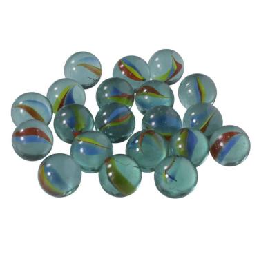 Imagem de Bola Bolinha de Gude Grande Colorida Vidro Decoração 20und