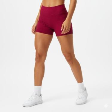Imagem de Shorts meia coxa bolha - Bella Fitness, Pink, GG