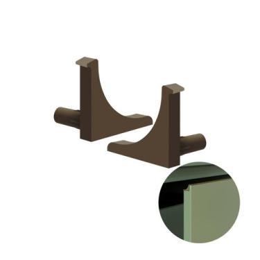 Imagem de Ponteira Para Puxador Champanhe 1001 de 18 Mm Pe250 Rometal, PE-250, Z