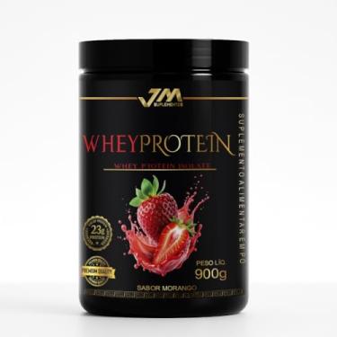 Imagem de Whey Protein Isolate 900g JmSuplemento (Morango)