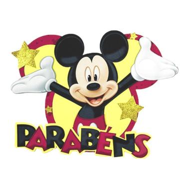 Imagem de Painel De Aniversário Do Mickey Parabéns