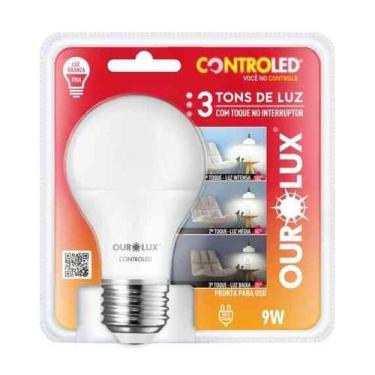 Imagem de Lampada controled 3 tons de luz 9w biv 6500k (100%-50%-20%) - OUROLUX
