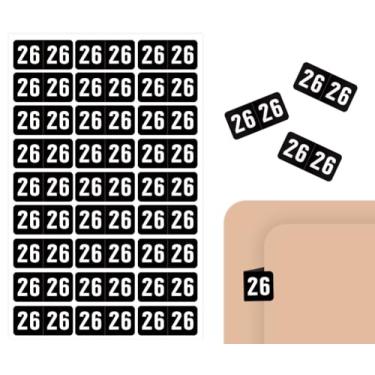 Imagem de Adesivos de 2026 anos, 1000 peças de adesivos de vinil Doctor Stuff 2026, etiqueta autoadesiva para pastas de arquivos, adesivos retangulares codificados com aba de 26 anos para arquivos de pacientes