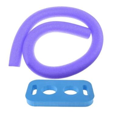 Imagem de Generic Tubo de espuma redondo para macarrão, macarrão flutuante para piscina, para crianças e adultos, flutuador de espuma flexível, 150cm, macarrão e, Roxo