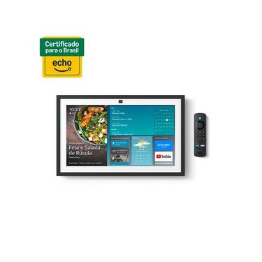 Imagem de Smart Display Echo Show 15  (2ª Geração) Amazon com 15,6" Full HD com Alexa e Fire TV Branco