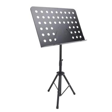 Imagem de Alomejor Stand da Partitura, Suporte de Aço de Liga Dobrável e Ajustável 31.5-63 "com Bolsa de Transporte, Suporte Portátil Profissional para Músicos Piano Banda