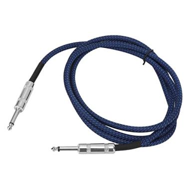 Imagem de Generic Cabo de Guitarra de 1/4 de Polegada, Baixo Ruído, Alta Estabilidade para Amplificador de Guitarra Elétrica, Cabo de Instrumento de 6,35 Mm para Som de Palco Profissional, Nylon Azul (#1)