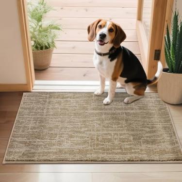 Imagem de COSY HOMEER - Tapete de porta 61 cm x 91 cm antiderrapante tapete de entrada lavável absorvente tapete de boas-vindas baixo caçador de sujeira tapetes de porta de cachorro para patas enlameadas