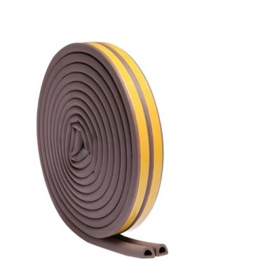 Imagem de Fita Adesiva Veda Fresta Porta Janela 6m Vedação Borracha Termica Acustica Anti Ruido Inseto (Marrom,3 Unidades (18 METROS))