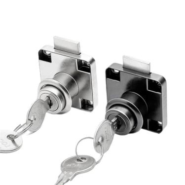 Imagem de Fechadura de gaveta de armário Fechadura de porta de móveis Hardware Fechadura de mesa Guarda-roupa Fechaduras de porta de armário 1 peça (19 x 32)