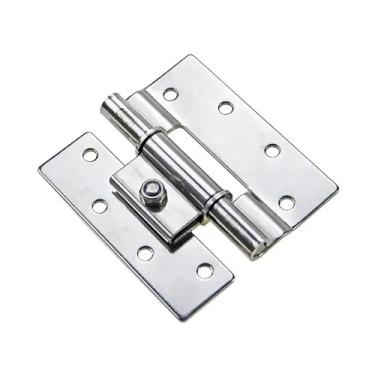 Imagem de Dobradiça de amortecimento de aço inoxidável com rolamento de carga elétrica industrial dobradiça de torque ajustável, 1 peça (grande)