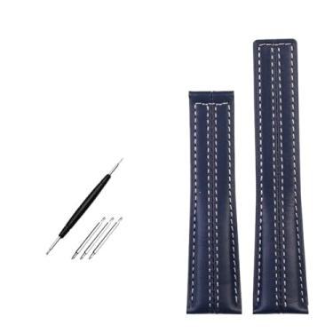 Imagem de VEVEL Pulseira de couro genuíno para TAG Heuer Carrera Edition Heuer Couro de vaca Monaco Heritage 6 acessórios de 22 mm, 22mm, Acetato, Sem Pedra Preciosa