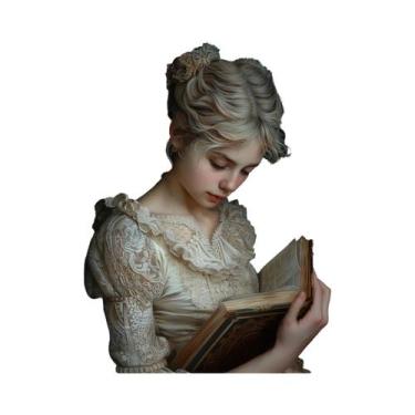 Imagem de Pintura Em Tela De Livro Floral De Estilo Dark Academia, Pôster Vintag