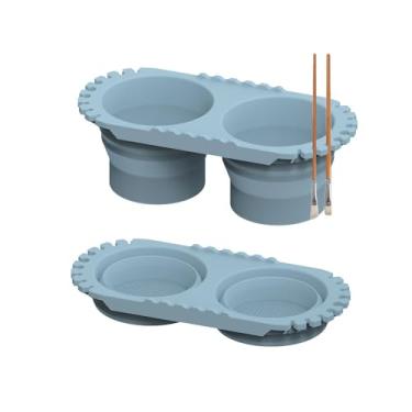 Imagem de BXTSZZ Limpador de pincéis de silicone, dobrável, enxaguador, ferramenta de limpeza de aquarela, presente para crianças e adultos, artistas iniciantes