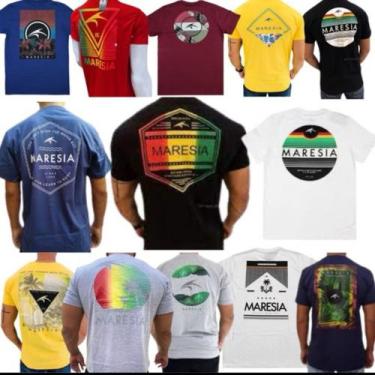 Imagem de Kit 03 Camiseta Blusa Masculina Peita Praia Verão Surf 100 % Algodão (